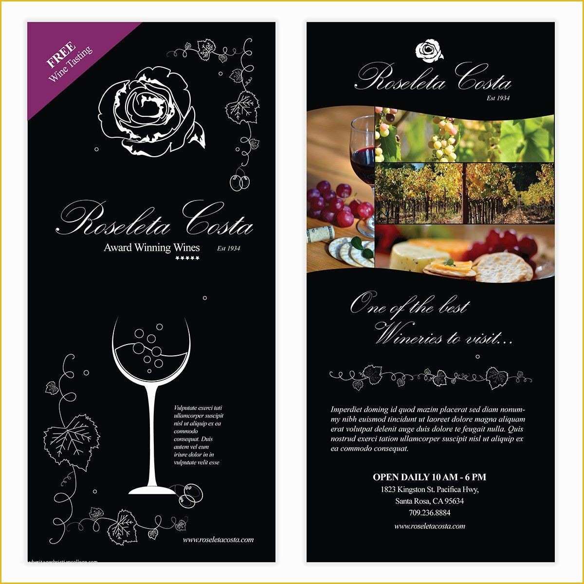 Free Wine Tasting Flyer Template Of Free Wine Tasting Flyer Template First Dinner