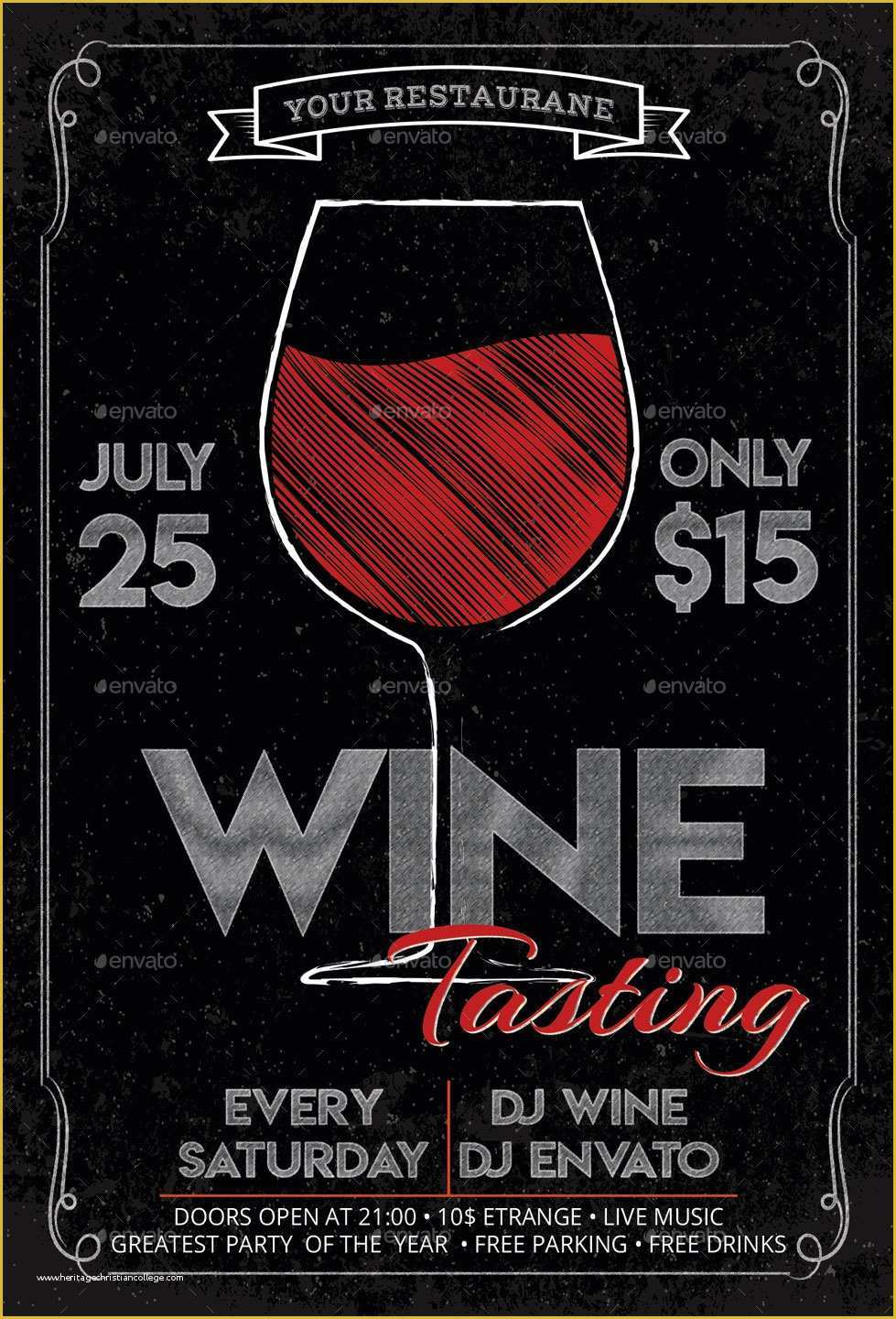 Free Wine Tasting Flyer Template Of Wine Tasting Festival Flyer and Poster by Oloreon