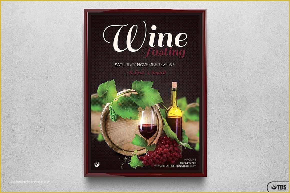 Free Wine Tasting Flyer Template Of Wine Tasting Flyer Template Psd Design for Photoshop