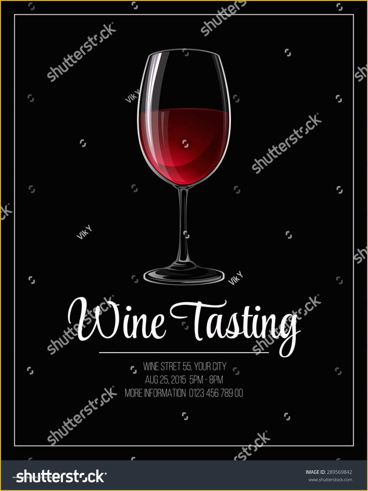 Free Wine Tasting Flyer Template Of Wine Tasting Flyer Template Vector Illustration Stock
