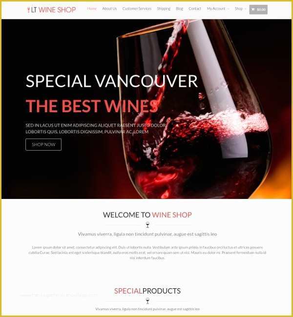 Free Wine Website Templates Download Of 21 Responsive Shopify Website themes &amp; Templates