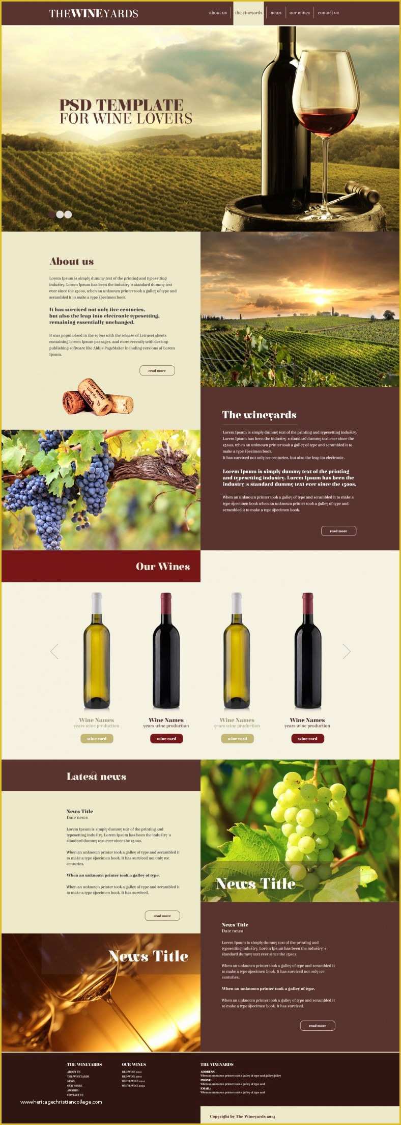 Free Wine Website Templates Download Of 5 Wine Winery Website Templates & themes