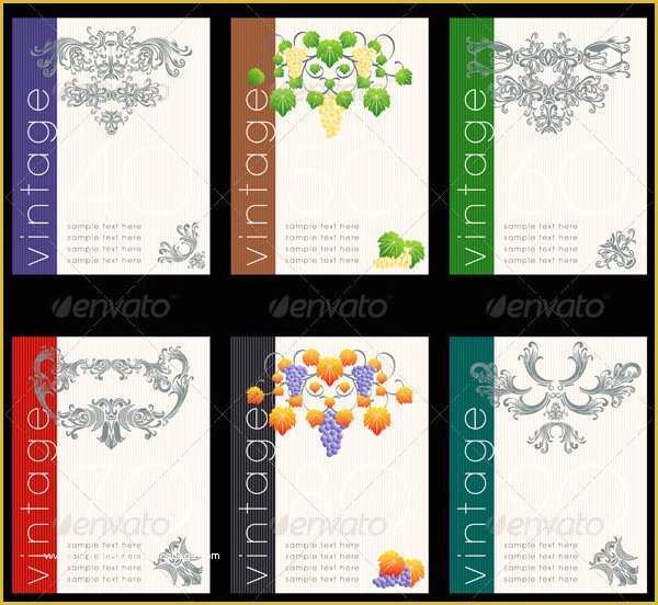 Free Wine Website Templates Download Of 57 Best Creative Designs Of Wine Labels & Stickers