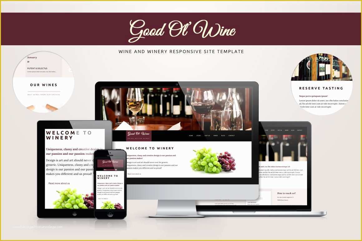 Free Wine Website Templates Download Of Good Ol Wine Wine Template Website Templates
