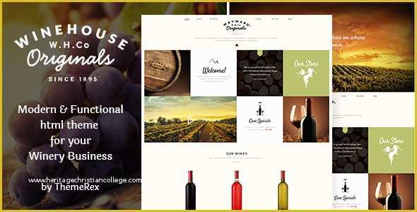 Free Wine Website Templates Download Of Wine House