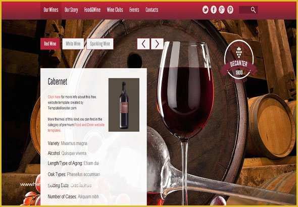 Free Wine Website Templates Download Of Winery Free HTML5 Template HTML5xcss3