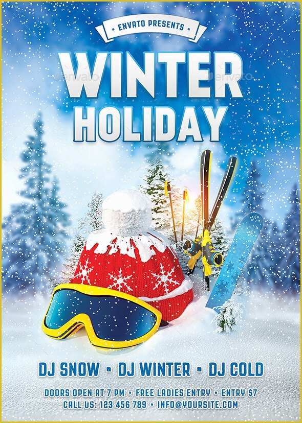 Free Winter Holiday Flyer Templates Of 13 Free Party Flyer Templates Summer Winter Easter