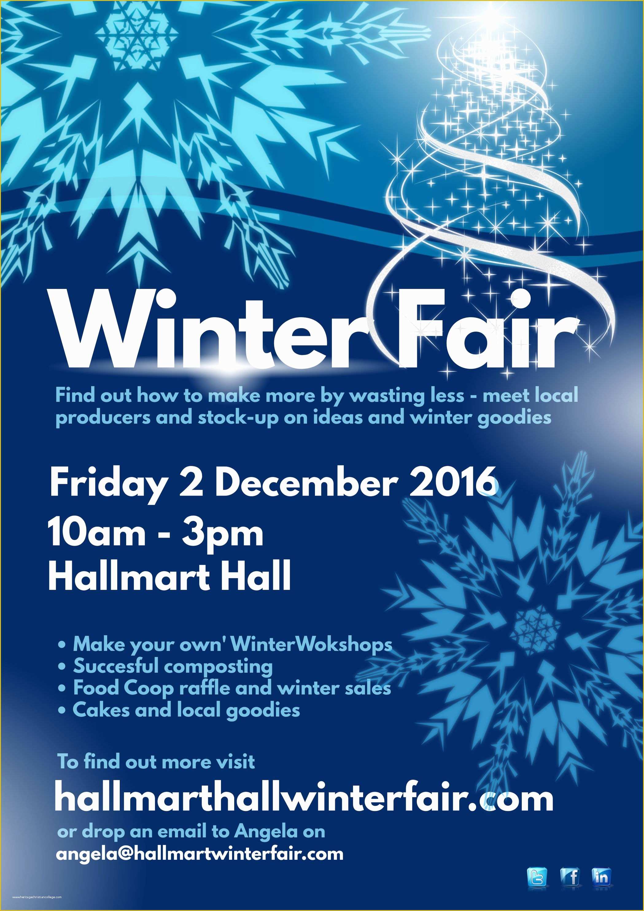 Free Winter Holiday Flyer Templates Of Winter Fair Poster Template