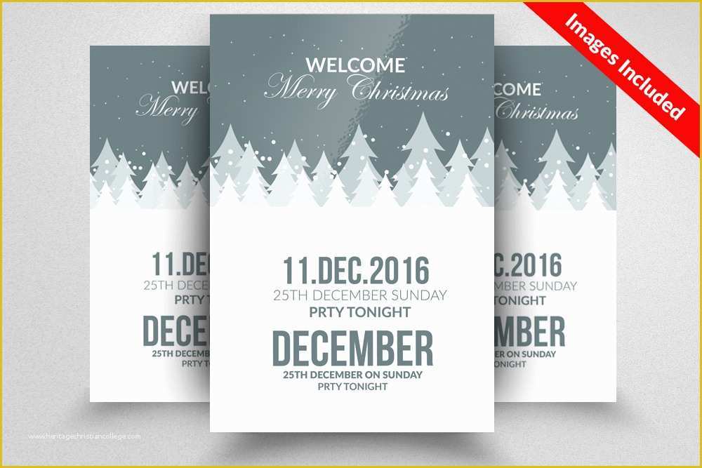 Free Winter Holiday Flyer Templates Of X Max Winter Christmas Flyer Template