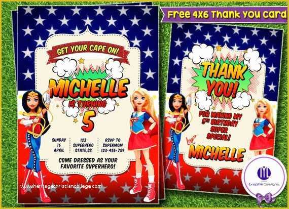 Free Wonder Woman Invitation Template Of 94 Best Birthday Invitation Templates Images On Pinterest