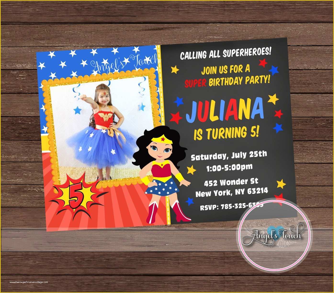 Free Wonder Woman Invitation Template Of Wonder Woman Party Invitation Wonder Woman Invitation with