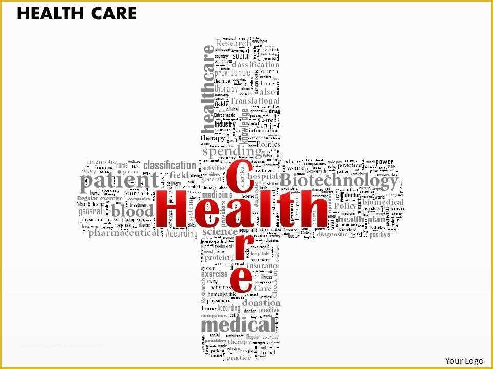 Free Word Cloud Template for Powerpoint Of 0514 Health Care Word Cloud Powerpoint Slide Template