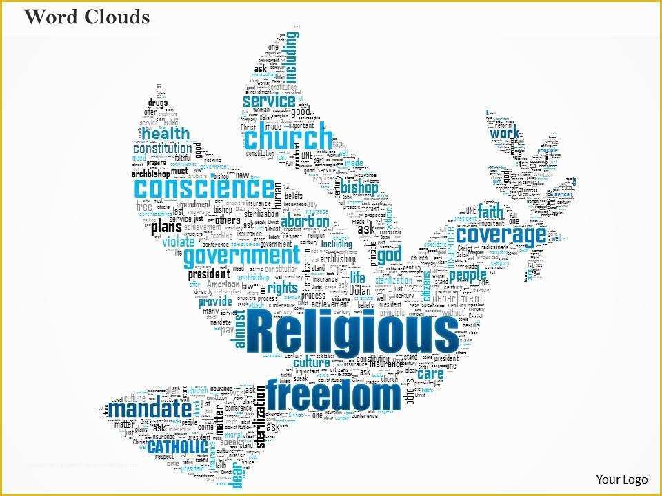 Free Word Cloud Template for Powerpoint Of 0514 Religious Freedom Word Cloud Powerpoint Slide