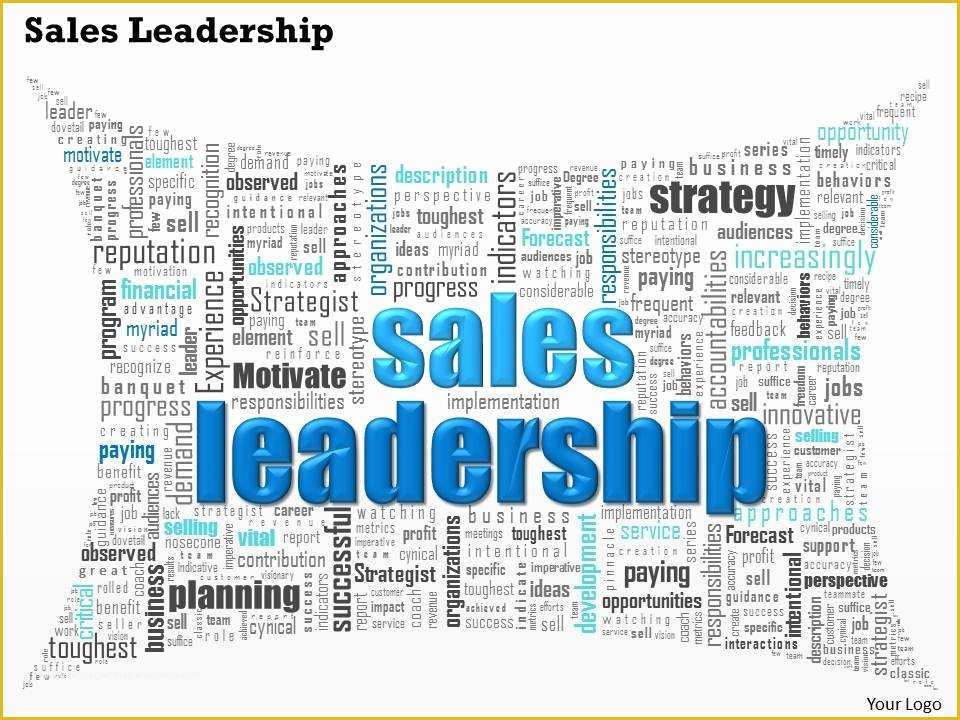 Free Word Cloud Template for Powerpoint Of 0514 Sales Leadership Word Cloud Powerpoint Slide Template