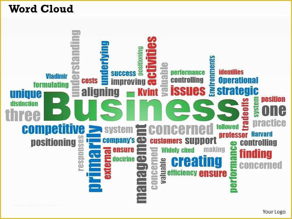 Free Word Cloud Template for Powerpoint Of 0614 Business Word Cloud Powerpoint Slide Template