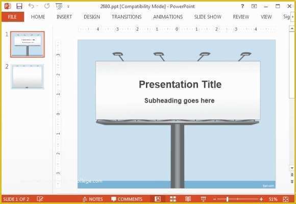 Free Word Cloud Template for Powerpoint Of Free Billboard Powerpoint Templates