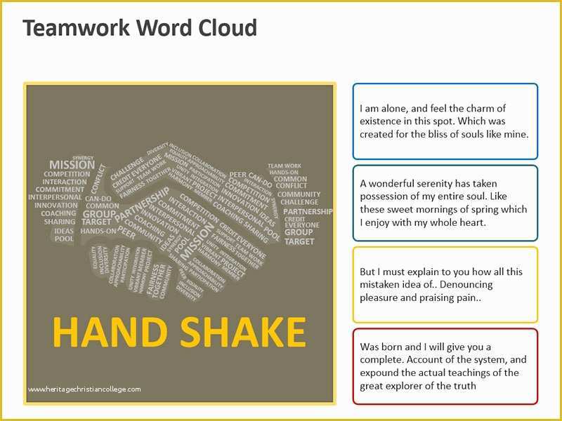 Free Word Cloud Template for Powerpoint Of Teamwork Word Cloud Editable Powerpoint Presentation