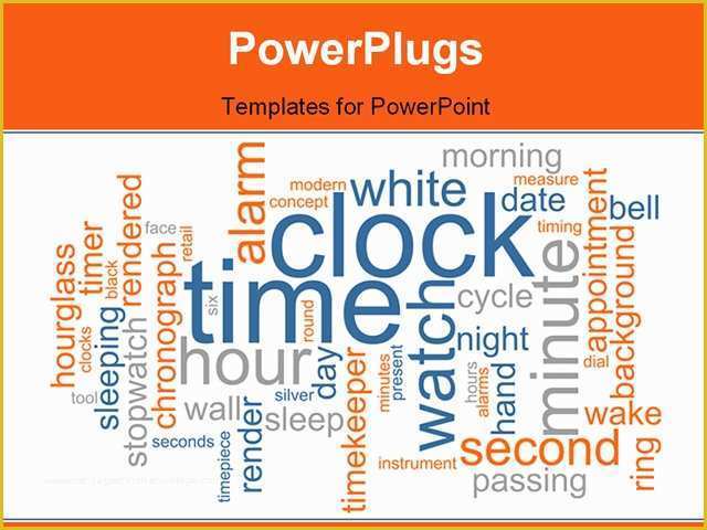 Free Word Cloud Template for Powerpoint Of Word Cloud Concept Illustration Of Clock Time Powerpoint