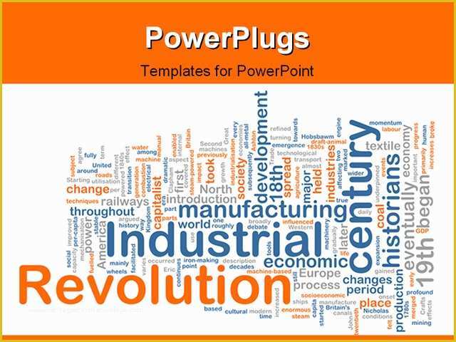 Free Word Cloud Template for Powerpoint Of Word Cloud Concept Illustration Of Industrial Revolution