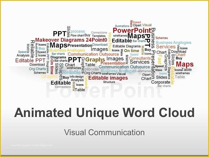 Free Word Cloud Template for Powerpoint Of Word Cloud Powerpoint Graphics Vector Illustrations