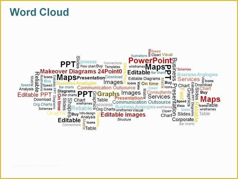 Free Word Cloud Template for Powerpoint Of Word Cloud Powerpoint Graphics Vector Illustrations