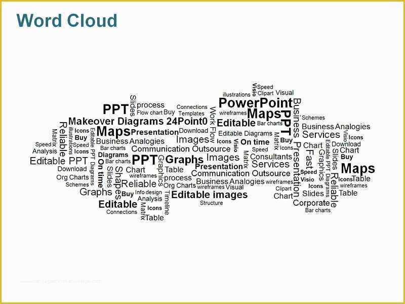 Free Word Cloud Template for Powerpoint Of Word Cloud Powerpoint Graphics Vector Illustrations