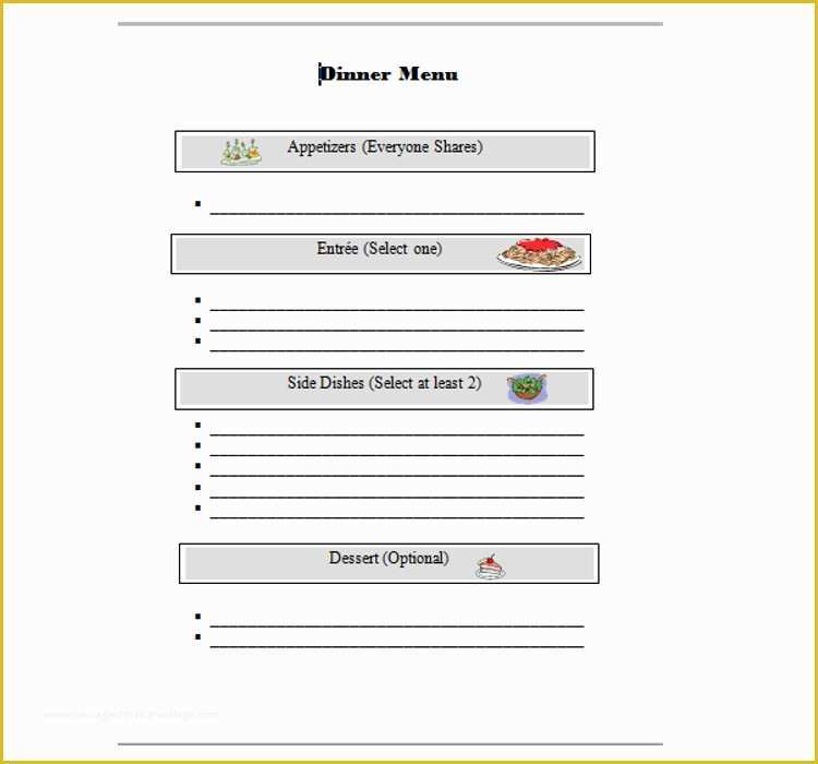 Free Word Document Menu Templates Of 35 Free Menu Templates Pdf Word Documents Download