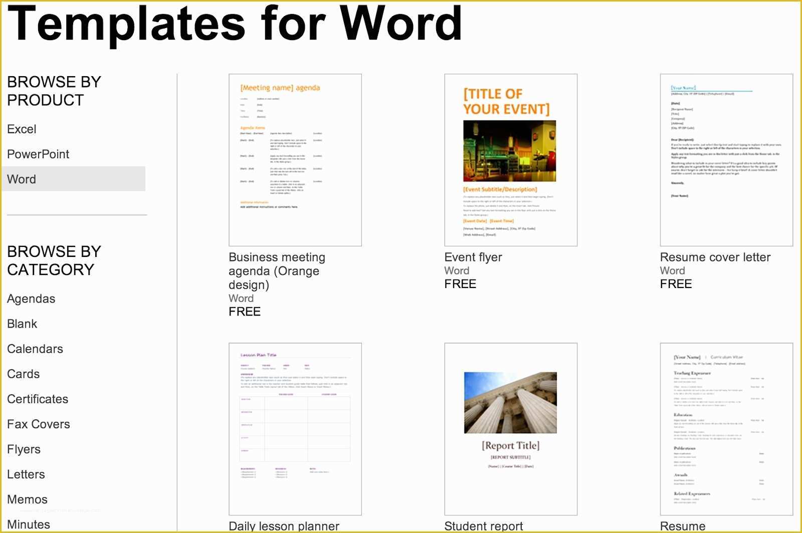 Free Word Document Menu Templates Of Word Document Templates