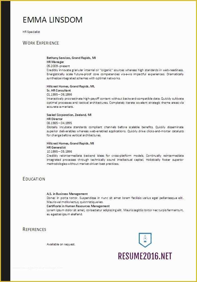 Free Word Resume Templates 2017 Of Simple Resume Template 2017 – Bryan Flyers