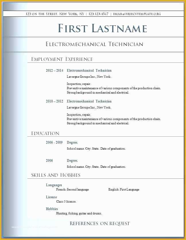 Free Word Resume Templates 2018 Of Best Resume Templates 2015st Free Resume Templates