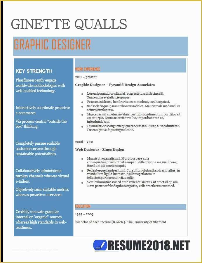 Free Word Resume Templates 2018 Of Latest Resume Templates 2018
