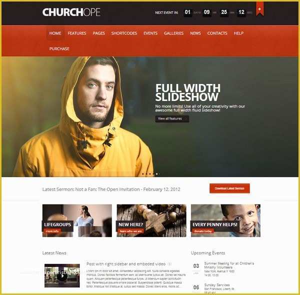 Free Wordpress Church Templates Of 10 Free and Premium Church Wordpress themes