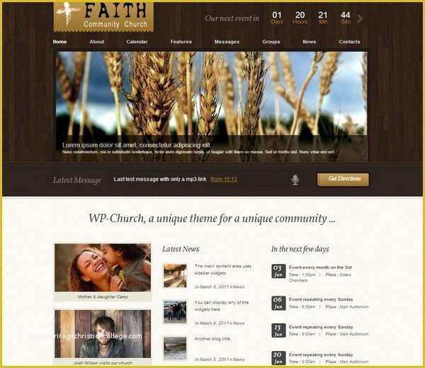 Free Wordpress Church Templates Of 10 Free and Premium Church Wordpress themes Premium HTML