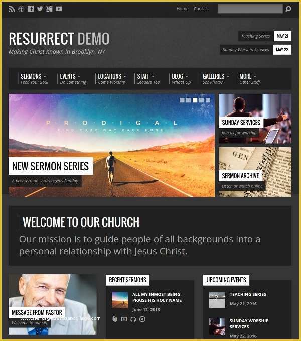 Free Wordpress Church Templates Of 11 Free Church Website themes & Templates