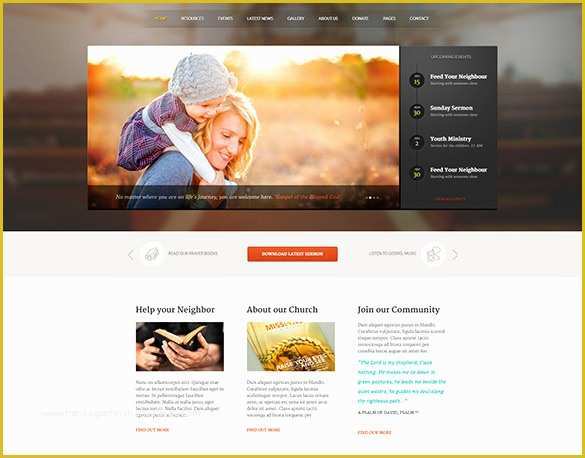 Free Wordpress Church Templates Of 32 Church Wordpress themes &amp; Templates