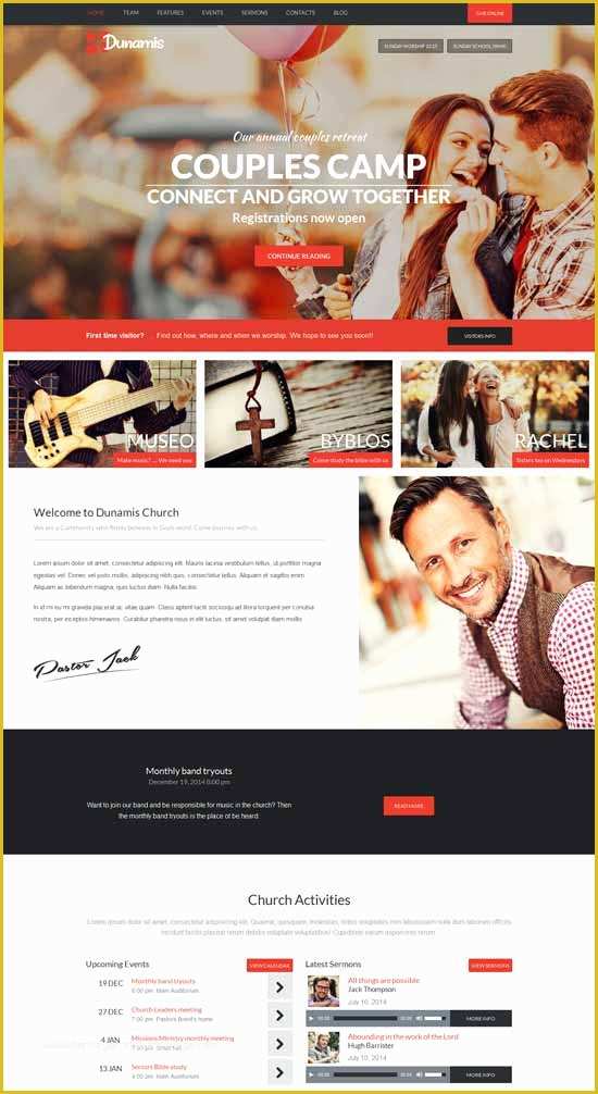 Free Wordpress Church Templates Of 40 Best Church Wordpress themes Free &amp; Premium