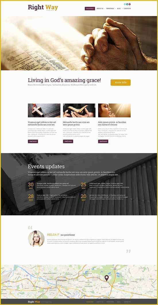 Free Wordpress Church Templates Of 40 Best Church Wordpress themes Free & Premium