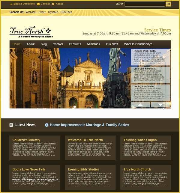 Free Wordpress Church Templates Of 40 Church Website themes & Templates