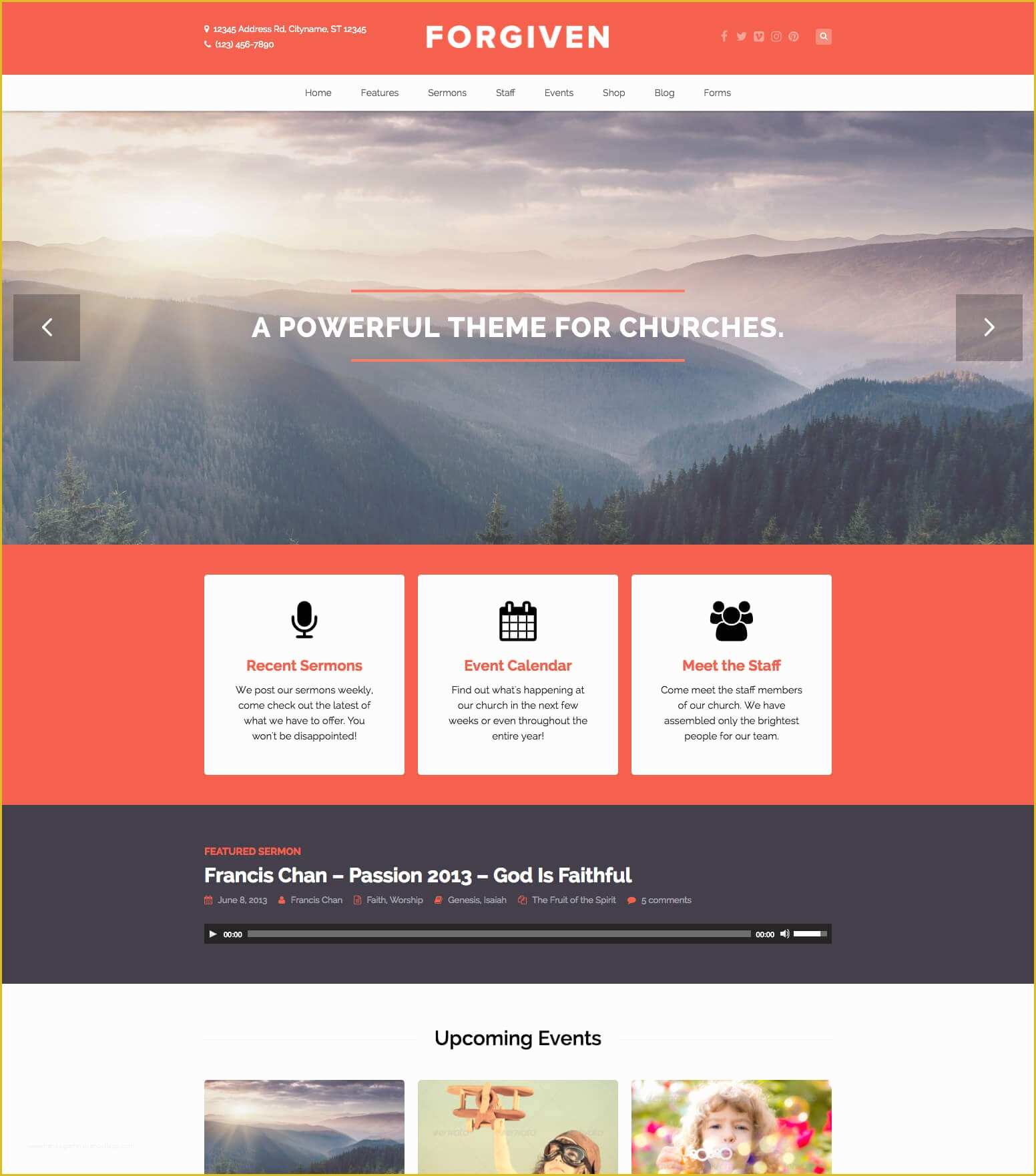 Free Wordpress Church Templates Of Best Church Wordpress themes Churchthemes