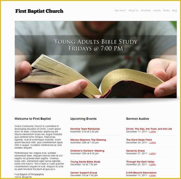Free Wordpress Church Templates Of Church Wordpress Templates top themes to Spread the