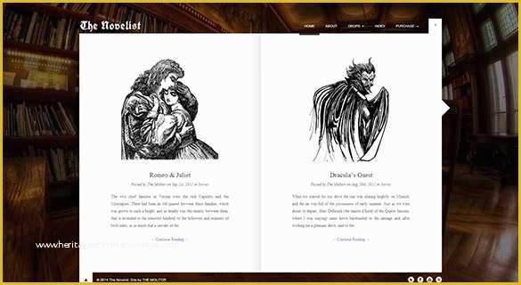 Free Wordpress Templates for Writers Of 15 Writers Website themes & Templates