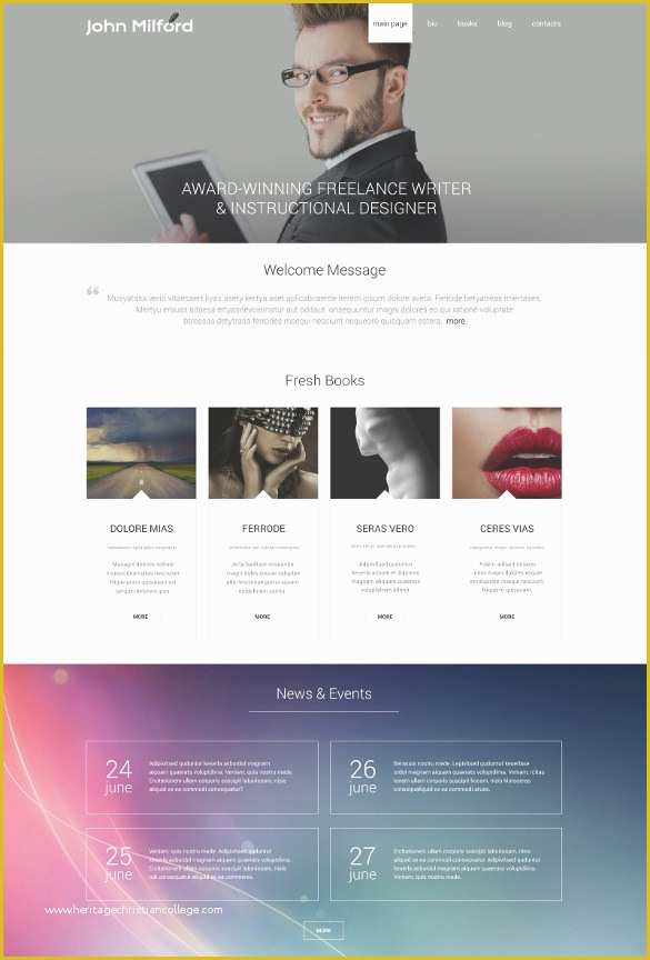 Free Wordpress Templates for Writers Of 21 Personal Bootstrap themes & Templates