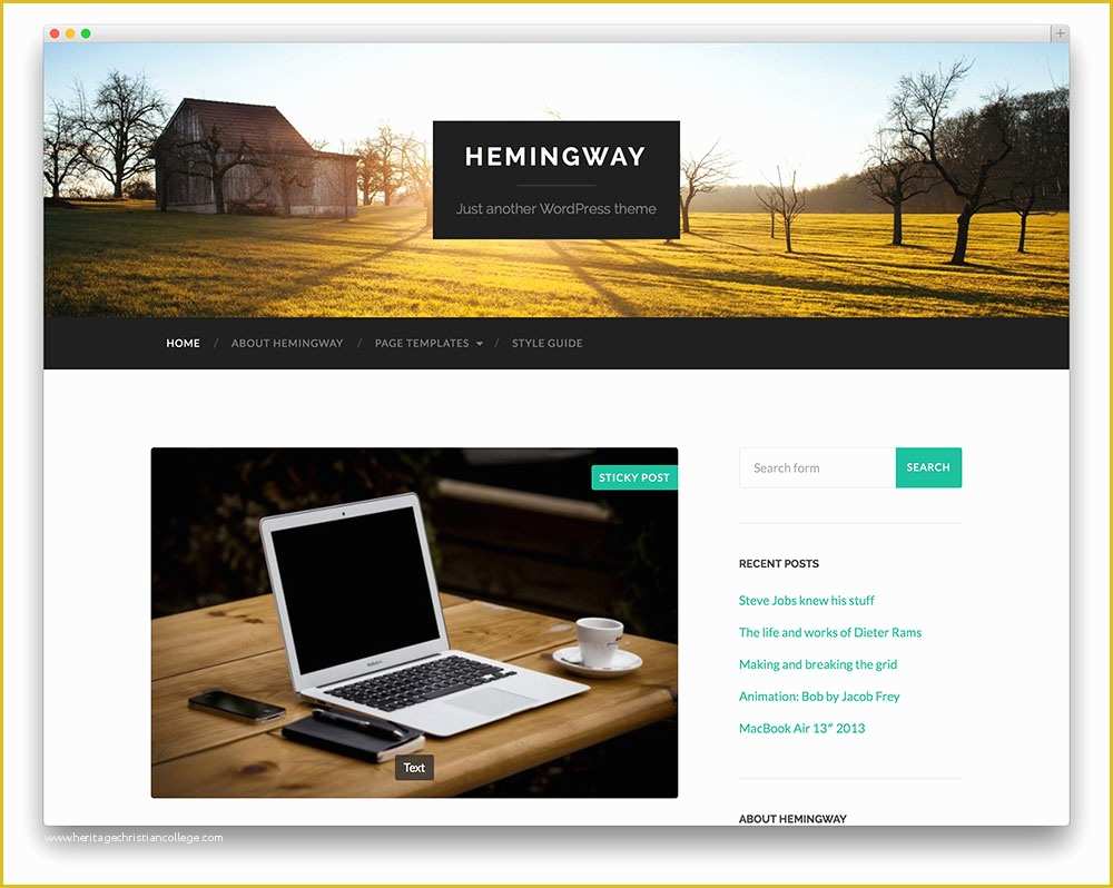 Free Wordpress Templates for Writers Of Free & Responsive Flat Design Wordpress themes for