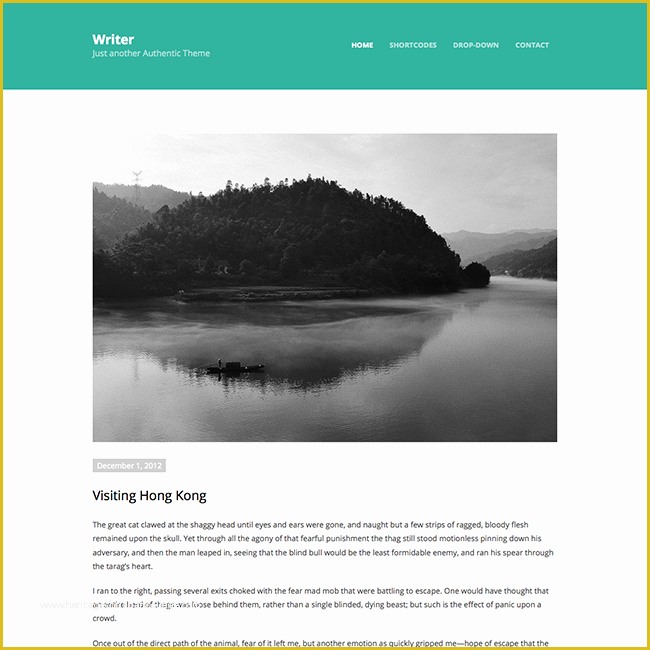 Free Wordpress Templates for Writers Of Writer Minimal Blog Wordpress theme Wpexplorer