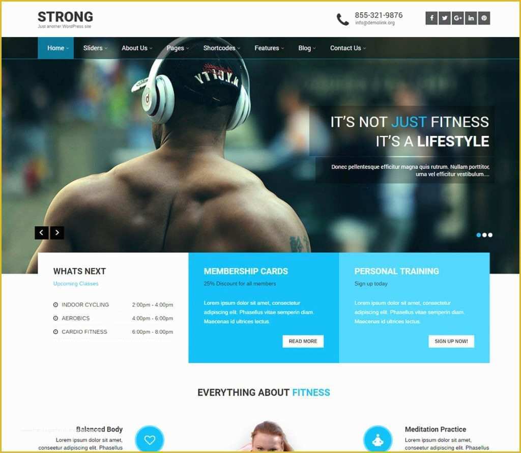 Free Wordpress Website Templates Of 10 Best Free Responsive Fitness Wordpress themes