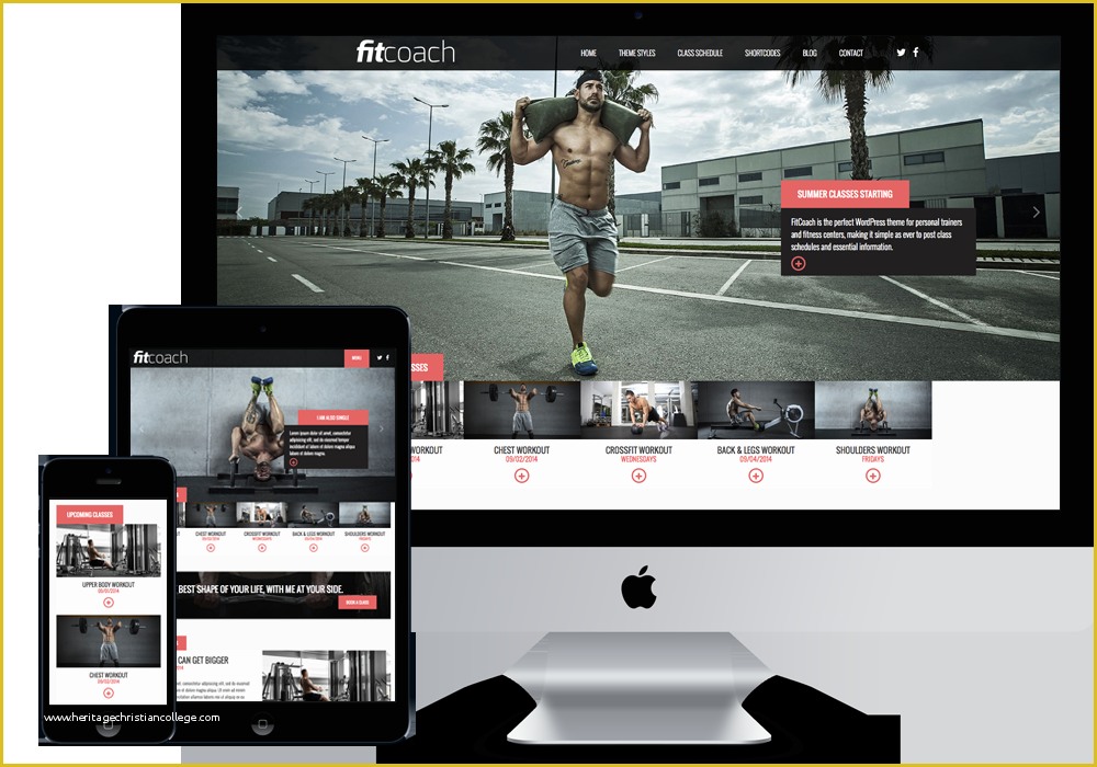 Free Wordpress Website Templates Of Fit Coach Modern themes