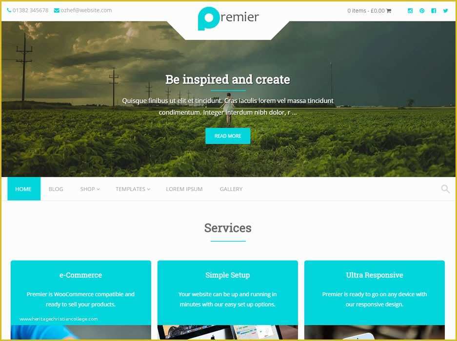 Free Wordpress Website Templates Of Premier Free Wordpress Shop theme by Template Express