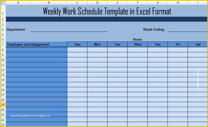 Free Work Calendar Template Of Free Blank Monthly Employee Schedule Bing