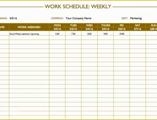 Free Work Calendar Template Of Free Work Schedule Templates for Word and Excel