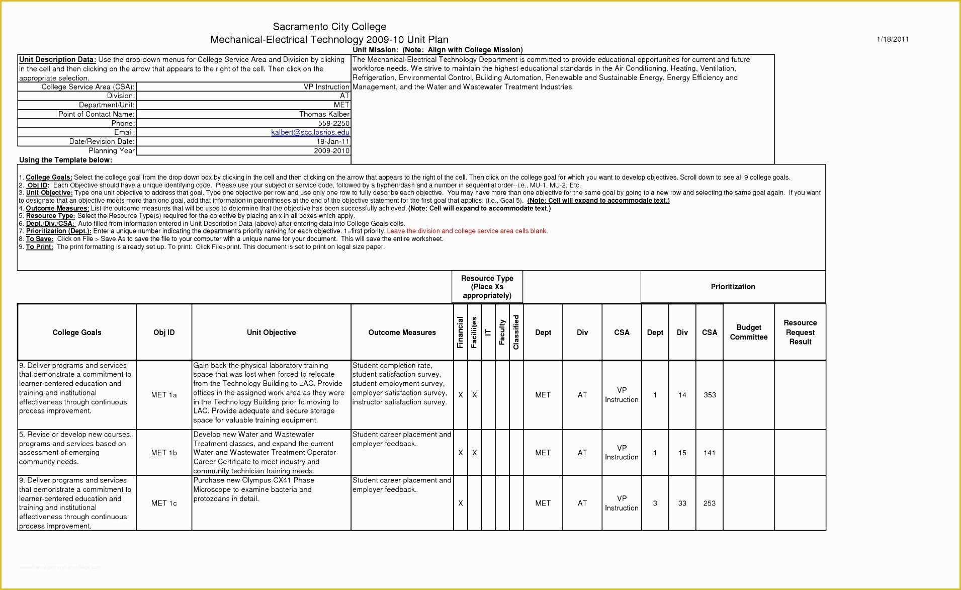 Standard Work Instructions Template